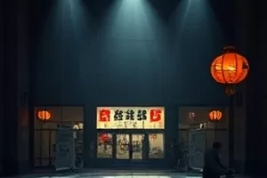《楼上的人家》剧集封面，老式居民楼的走廊