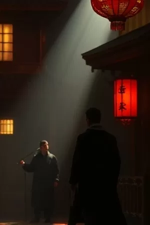 《雾港来信》悬疑剧封面，雨中的旧邮筒特写